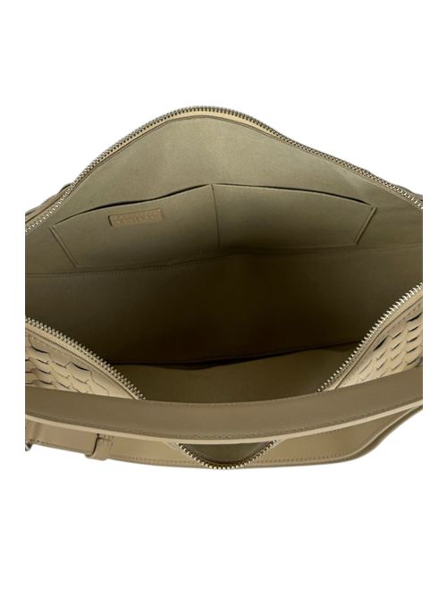 ivory woven nappa leather dumpling bag Orciani | B02184-NAPPA WOVENAVORIO